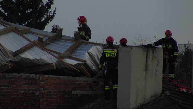 Wichura w Kaliszu zerwała dach domu na ulicy Granicznej