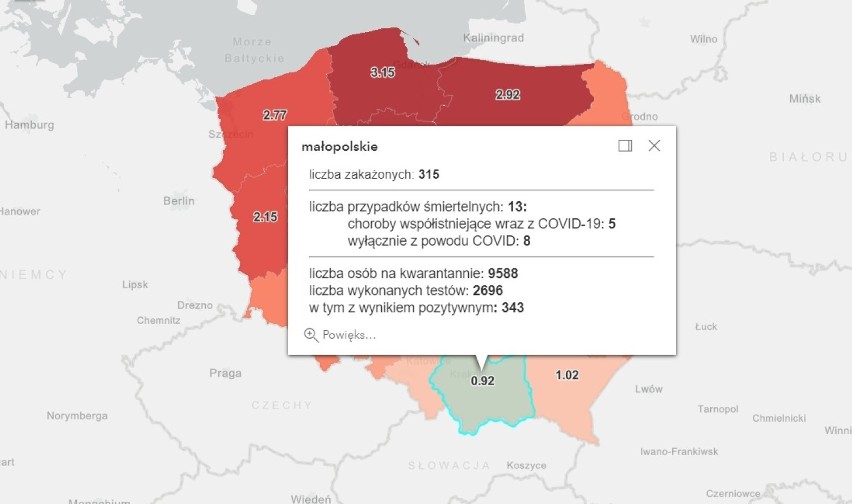 Koronawirus. Dane na temat zakażeń w Tarnowie oraz powiatach: tarnowskim, dąbrowskim, brzeskim i bocheńskim [AKTUALIZACJA 21.01.2021]
