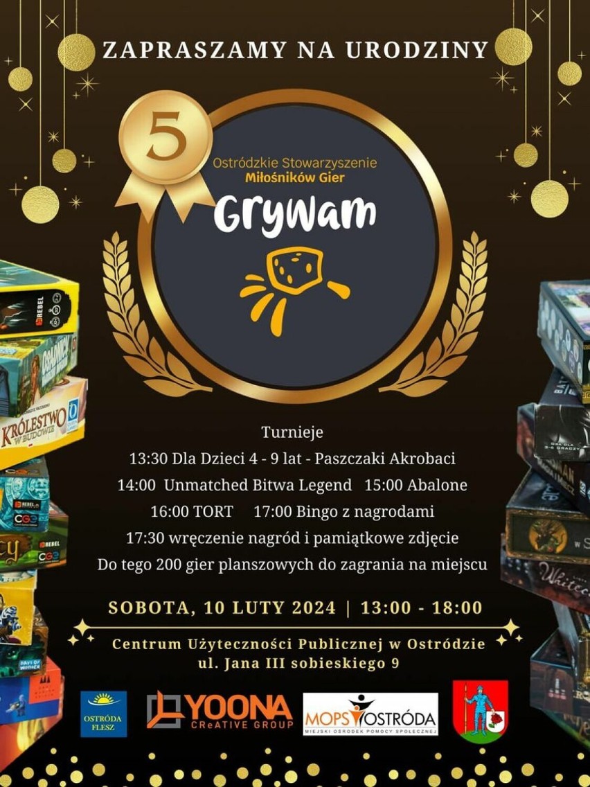 Ostródzkie Stowarzyszenie Miłośników Gier GryWAM - pięć lat namiętności do gier