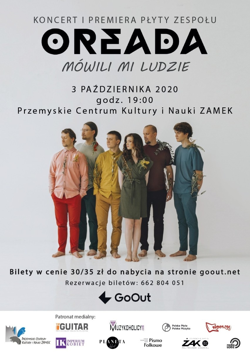 3 października koncert zespołu OREADA na Zamku Kazimierzowskim w Przemyślu