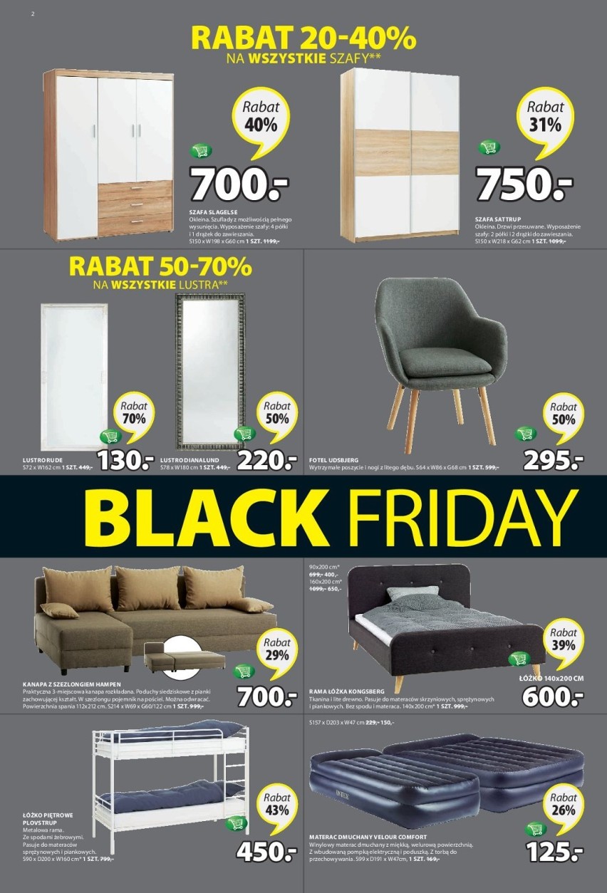 JYSK Black Friday 2018 WYPRZEDAŻE. Sprawdź okazje!