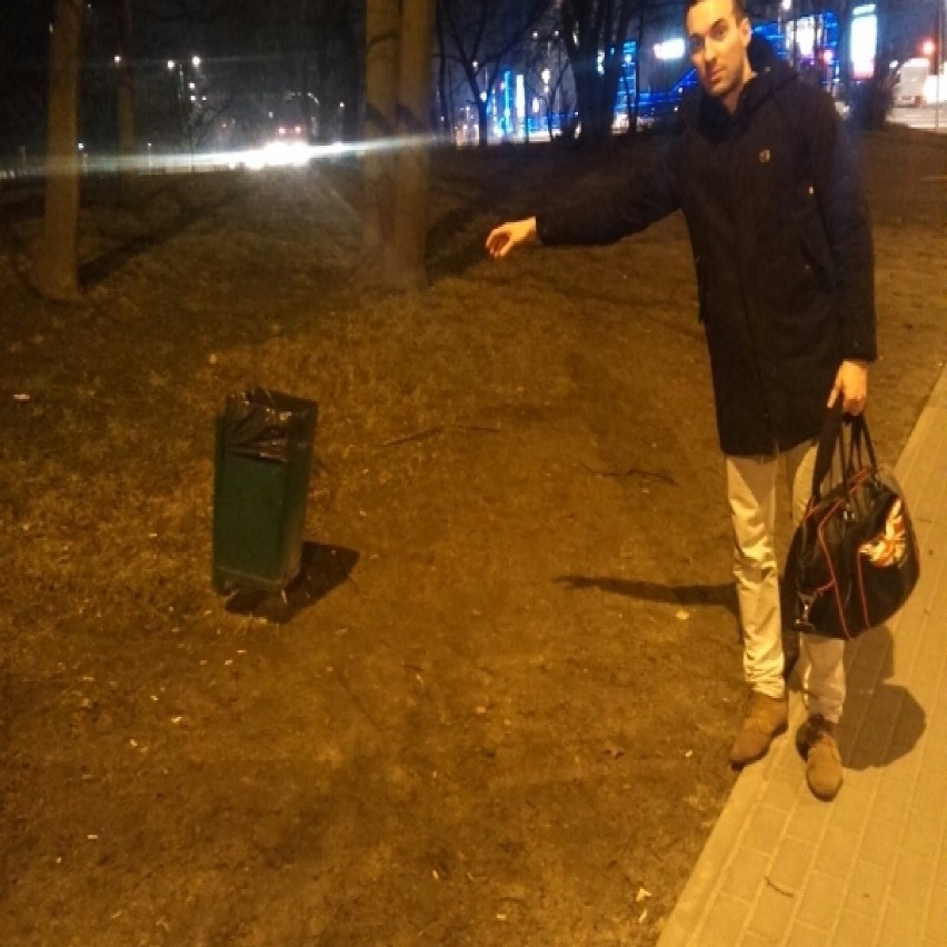 Piotr Grzywacz przez park Marcinkowskiego chodzi codziennie...