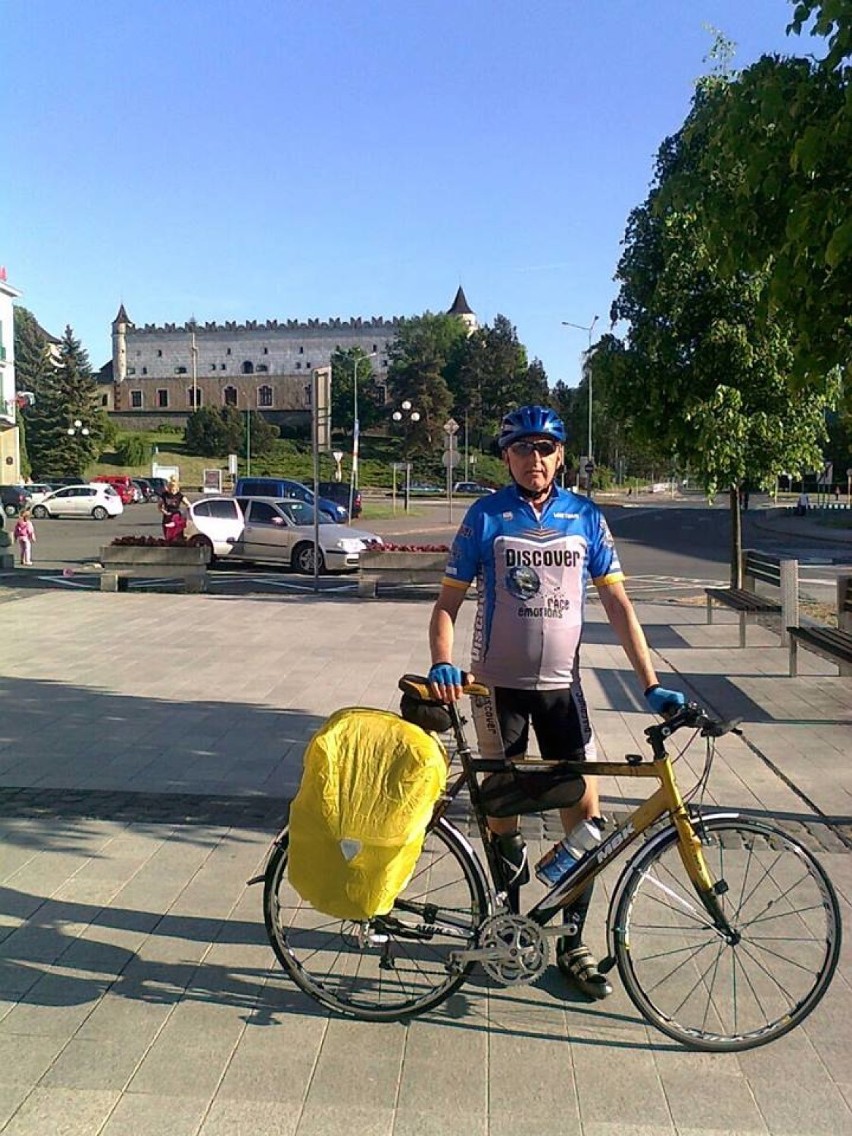 Tadeusz Garncarz na rowerze podbił Balaton! Przejechał 1500 km