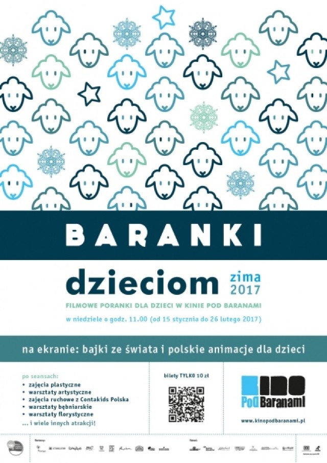 Data wydarzenia: 
niedziela 29 stycznia 2017
godz. 11.00
 
PRZYGODY BOLKA I LOLKA - zestaw bajek
reż. varia, Polska 1974, 40’
+ warsztaty ruchowe z Contakids Polska

Niesforni bracia, Bolek i Lolek, podejmują się sportowych wyzwań. Biorą udział w biegu na przełaj, przyłączają się do kolarskiego wyścigu, przyczyniają się do zwycięstwa piłkarskiej reprezentacji i rywalizują w zawodach zimowych.

BILETY: 10 zł