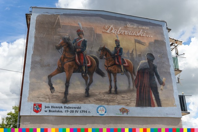 W Brańsku powstał Mural przedstawiający gen. Jana Henryka Dąbrowskiego