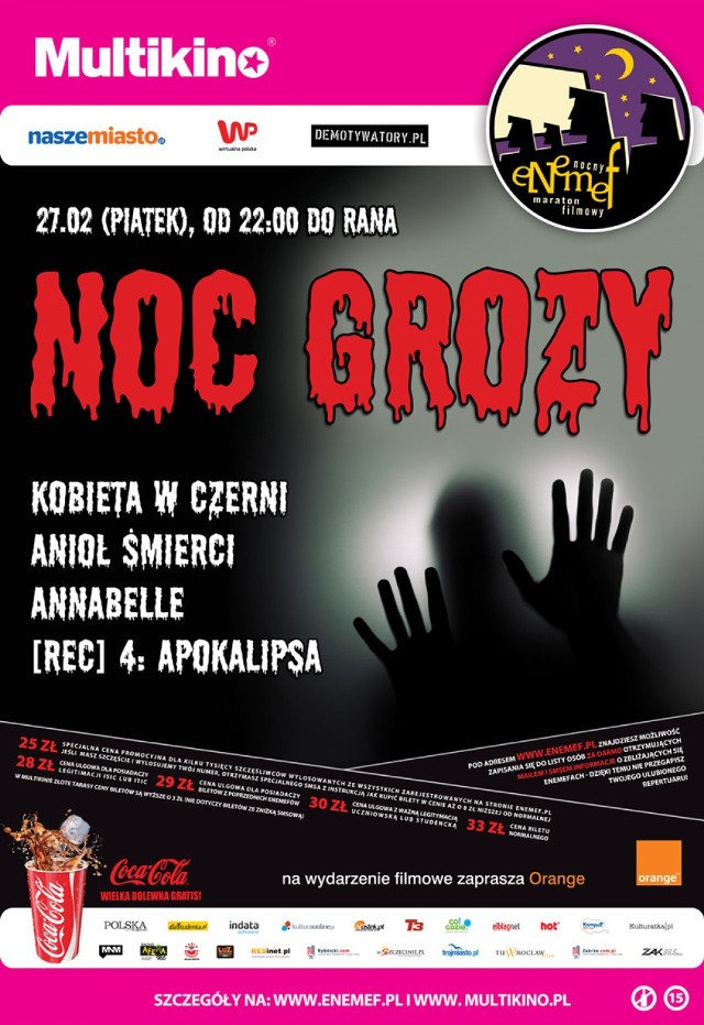 ENEMEF: Noc Grozy i Horrorów już w piątek, 27 lutego!