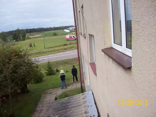 helikopter ,który przyleciał po chłopaka z wypadku w Ruskiej Wsi  22.o9.2012