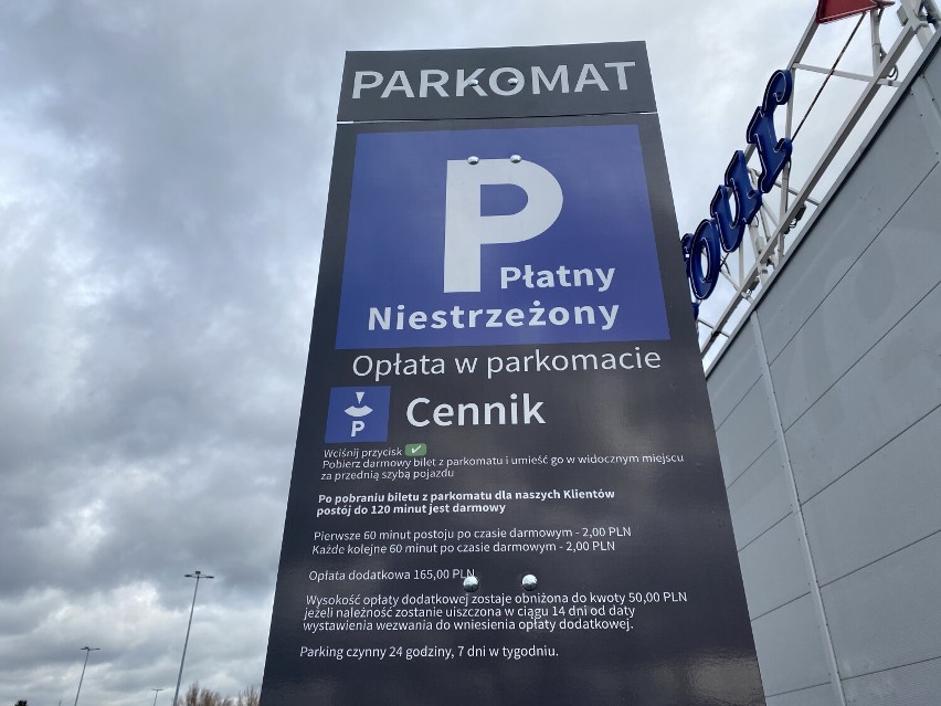 Parking pod galerią Omni w Olkuszu