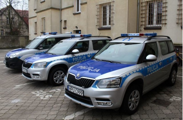 Dwie skody yeti i opel combo dla policji