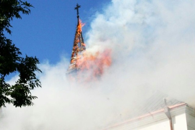 Pożar kościoła na Targówku