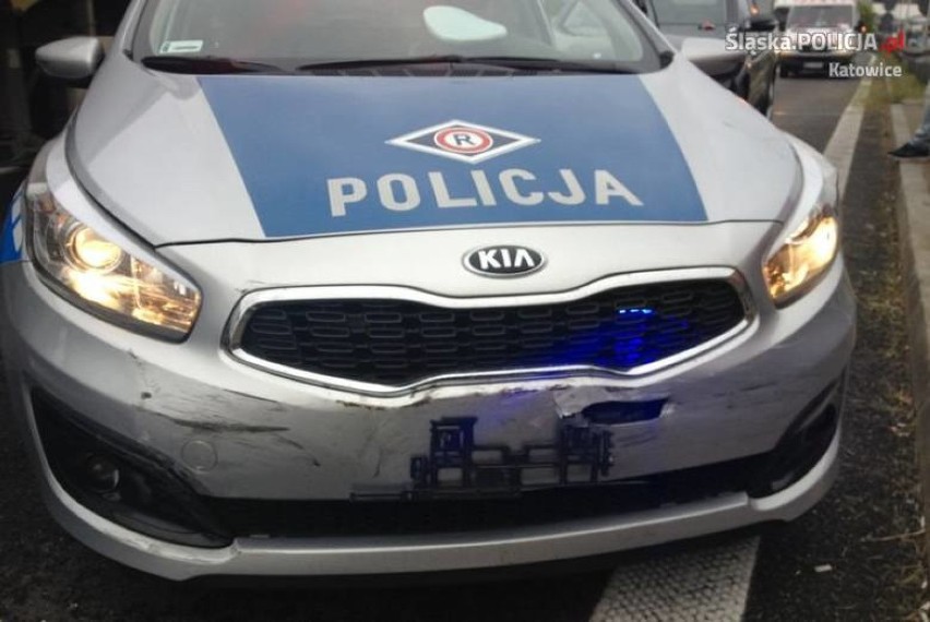 Pościg w Katowicach. Austriak uciekał skradzionym autem, chciał potrącić policjanta