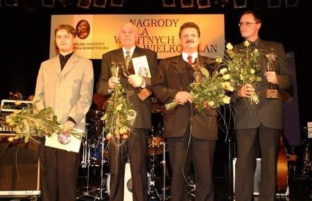 Laureaci tegorocznych ,,Wawrzyniaków&amp;#8217;&amp;#8217;. Od lewej Jarosław Nadrzycki, Jacek Łuczak, Roman Marciniak i Andrzej Łęcki.