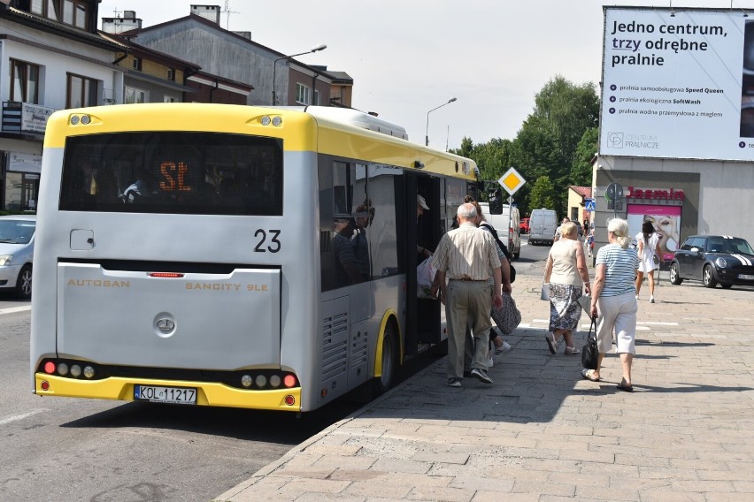 Autobus linii SŁ w Olkuszu