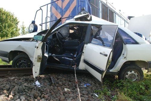 28 lipca - wypadek na przejeździe kolejowym we...