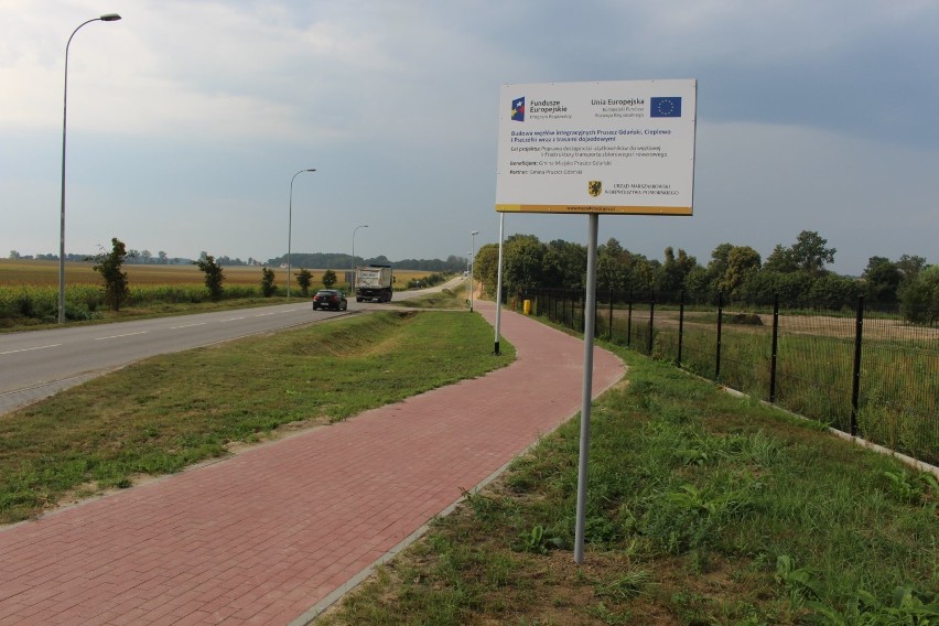 Gmina Pruszcz Gdański. Ścieżki pieszo-rowerowe prowadzą niemal przez całą gminę. Będą kolejne trasy rowerowe!