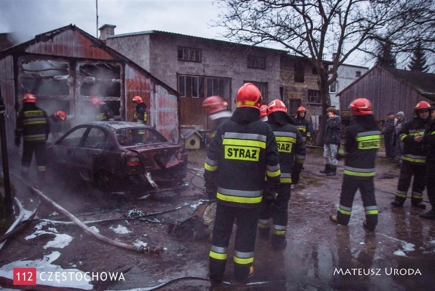 Pożar w Kiedrzynie gasili... szlauchem
