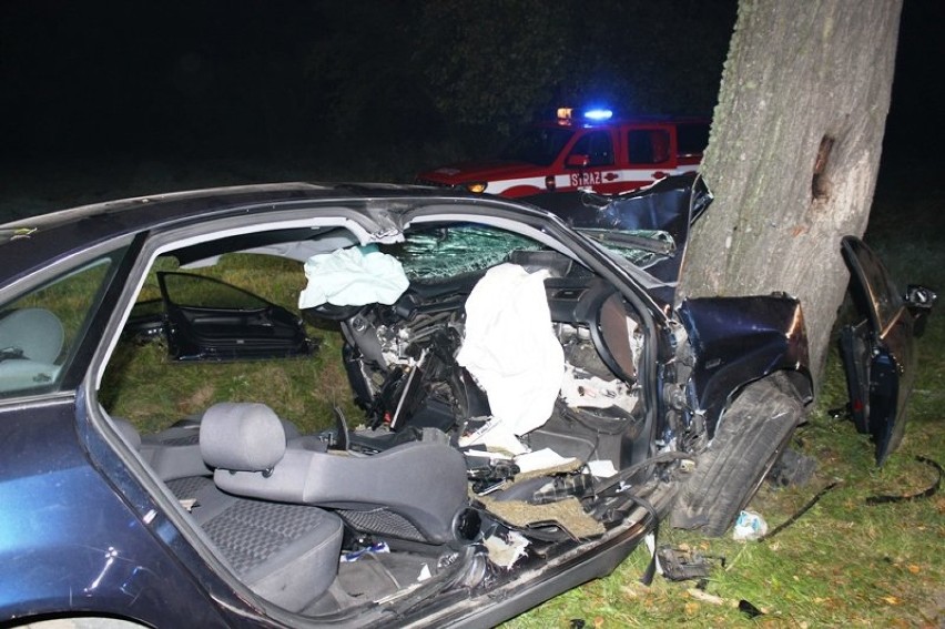 Tragiczny wypadek w pobliżu Braniewa. Zginął kierowca [ZDJĘCIA]