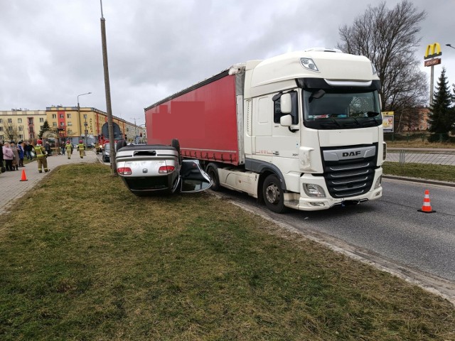 Wypadek na ulicy Piłsudskiego w Skarżysku.