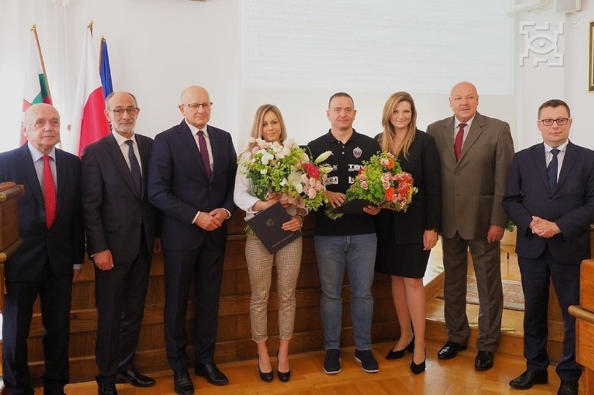 Prezydent wręczył nagrodę miasta w dziedzinie sportu, a Start Lublin przekazał medal za wicemistrzostwo Polski