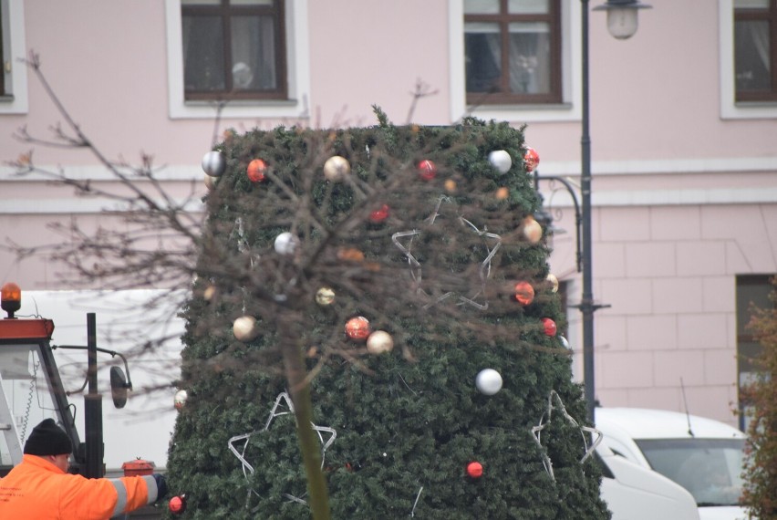 Choinka na sieradzkim Rynku