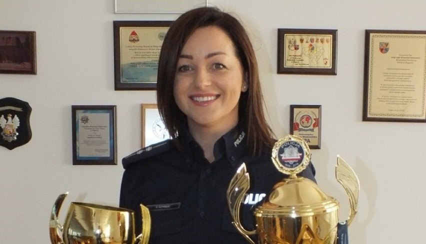 Głogów: Aspirant Barbara Szyrner została Mistrzynią Polski Policjantek w Triathlonie 