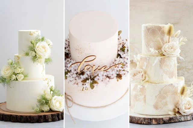 Torty ślubne najczęściej utrzymywane są w klasycznej kolorystyce i udekorowane eleganckimi zdobieniami. Kliknij w zdjęcie, aby zobaczyć wyjątkowe torty weselne.
