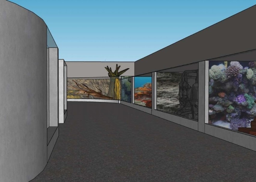 Nowy budynek akwarium w zoo - wizualizacja