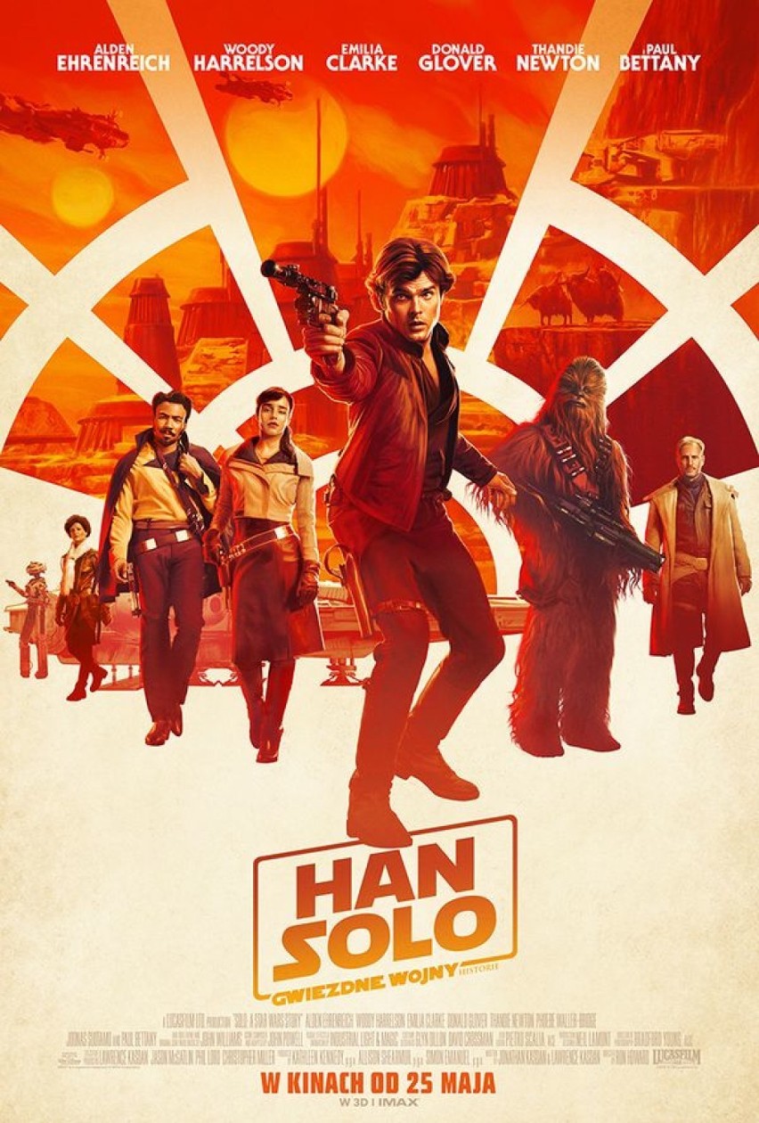 HAN SOLO: GWIEZDNE WOJNY - HISTORIE - 25.05 -godz. 17:30 2D...