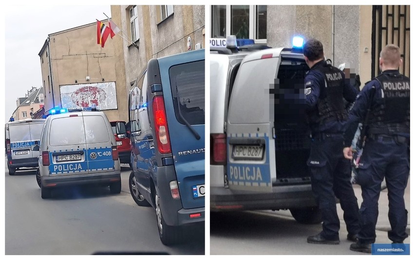 Akcja policji w centrum Włocławka. Mężczyzna miał 3,5 promila. Awanturował się! [zdjęcia]