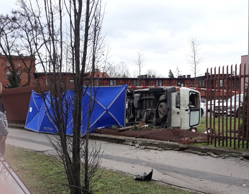 Tragiczny wypadek na ul. Powstańców Warszawy w Bydgoszczy....