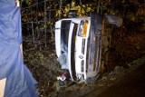 Tragiczny wypadek koło Zgierza. Zginął 55-letni pasażer busa [ZDJĘCIA,FILM]