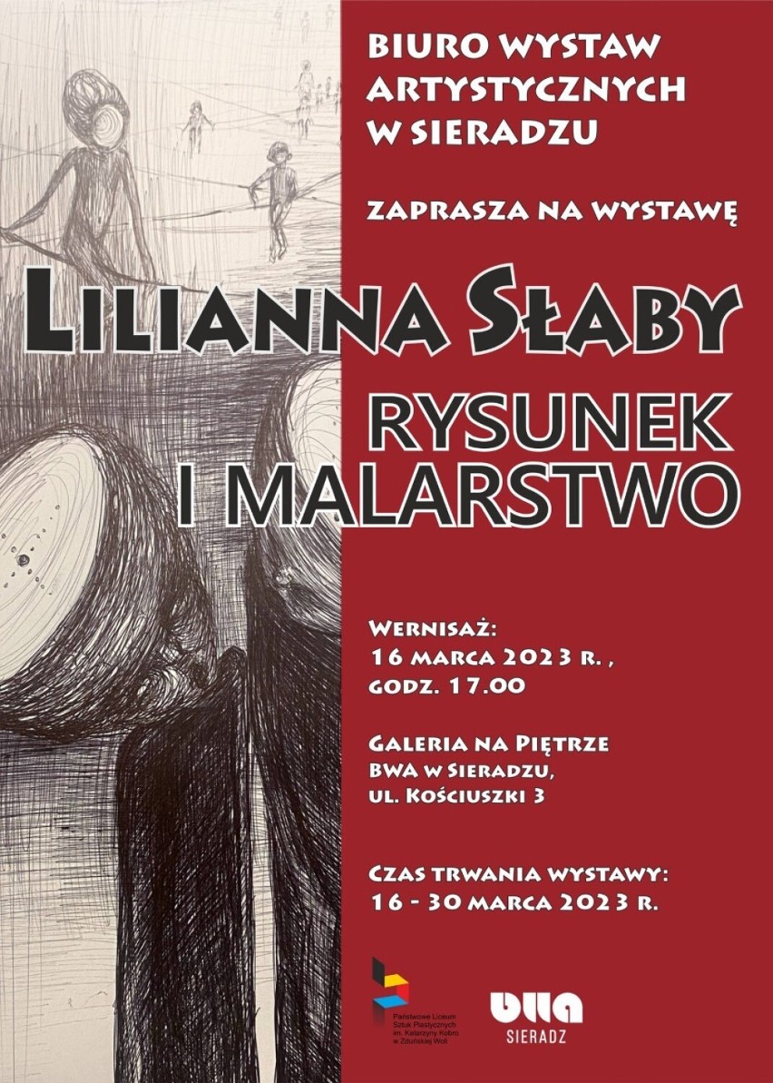 Wernisaż prac uczennicy zduńskowolskiego Plastyka Lilianny Słaby w BWA w Sieradzu - w czwartek 16 marca