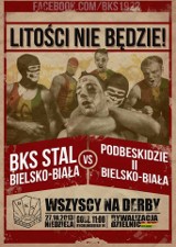 Derby BKS Stal Podbeskidzie II w Bielsku. Internauta: Jak można promować mecz takim plakatem?