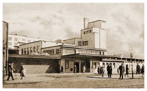 Dworzec w stylu modernistycznym Będzin Miasto