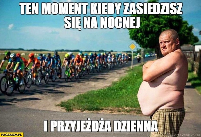 Tour de Pologne 2020. Memy o kolarstwie i kibicach. Uwaga na utrudnienia w ruchu ulicznym