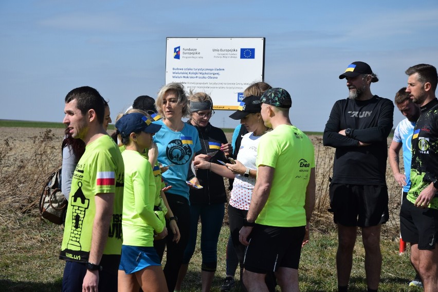 Wieluński Bieg dla Ukrainy szlakiem wąskotorówki ZDJĘCIA