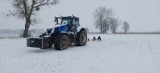 Pierwszy śnieg w powiecie obornickim. Mieszkańcy Tłukaw zorganizowali kulig [ZDJĘCIA]