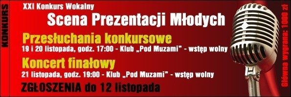 Konkurs wokalny dla młodzieży ze szkół ponadgimnazjalnych organizuje CK Muza w Lubinie. Zgłoszenia tylko do 12 listopada.