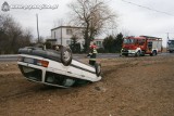 Wypadek w Dąbrowie. Kierowca pijany [ZDJĘCIA]
