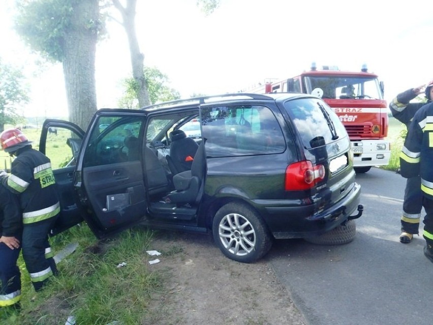 Wypadek w powiecie braniewskim [zdjęcia]