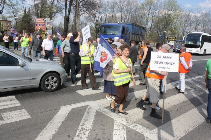 Za protestem stoi społeczna inicjatywa walki o obwodnicę DK...