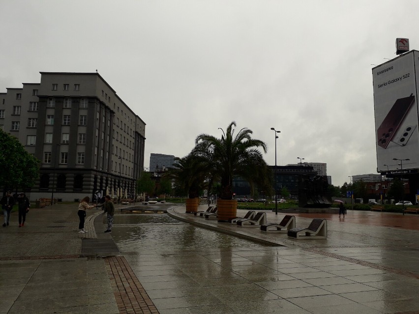 Deszczowe popołudnie w Katowicach