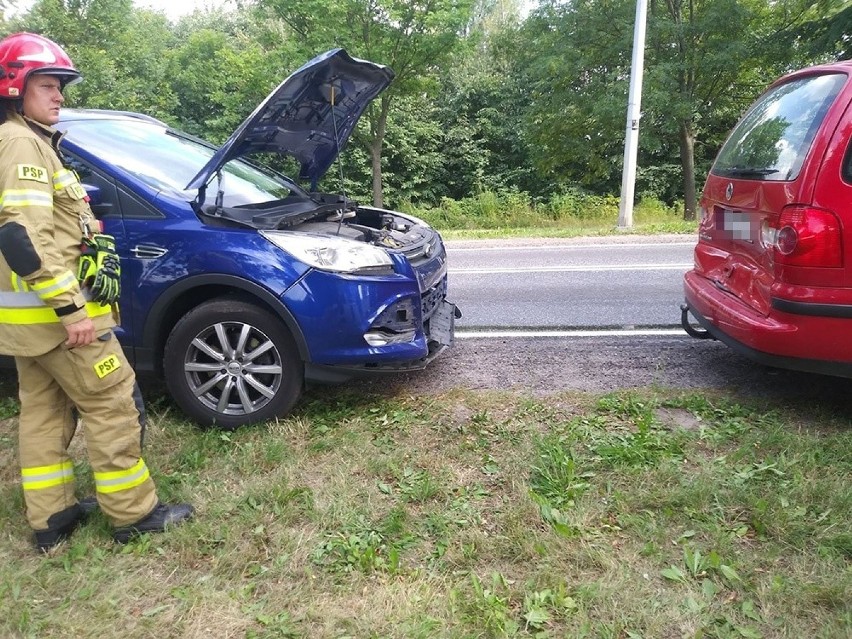 Na drodze wjazdowej do Gorzowa zderzyło się pięć aut
