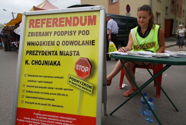 Podpisy pod referendum w Piotrkowie zbierane były od kilku miesięcy