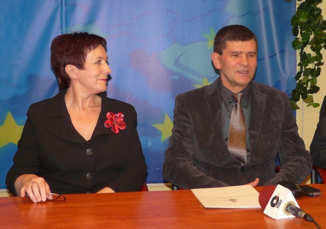 Prezydent Anna Milczanowska i jej zastępca Marek Błasiak