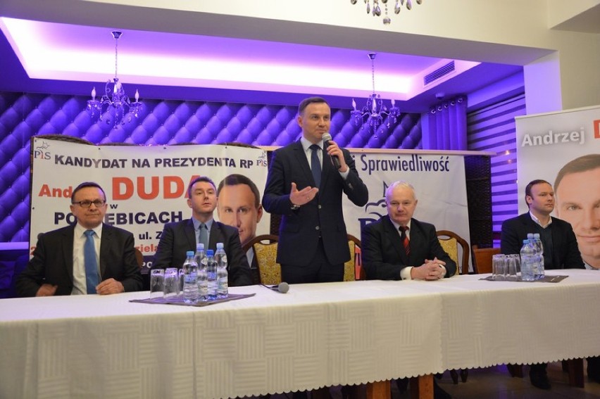 Andrzej Duda, kandydat na prezydenta RP w Poddębicach