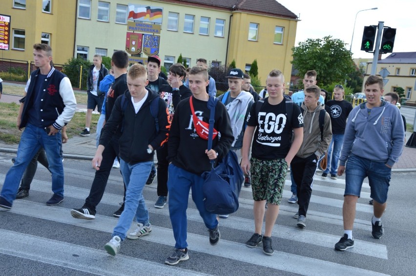 Protest uczniów ZST w Człuchowie