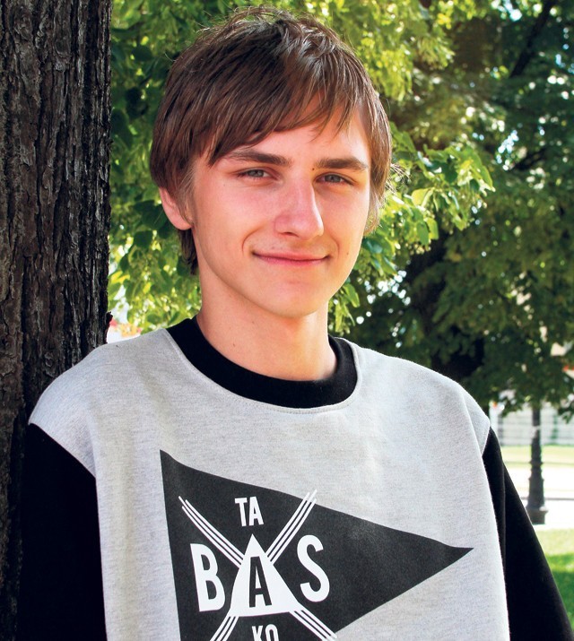 Maciej Jankowski z Łodzi ma 18 lat, uczy się w Technikum...