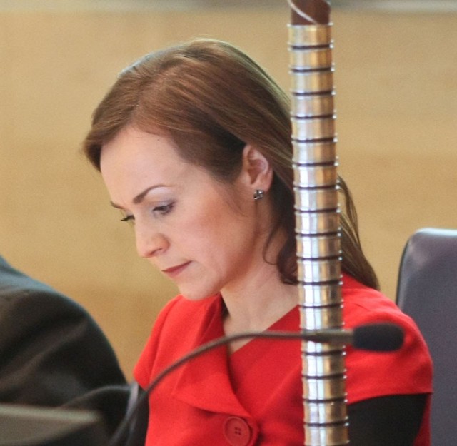 Jedyna kobieta w prezydium sejmiku tej kadencji - Anna Grabek z PiS.