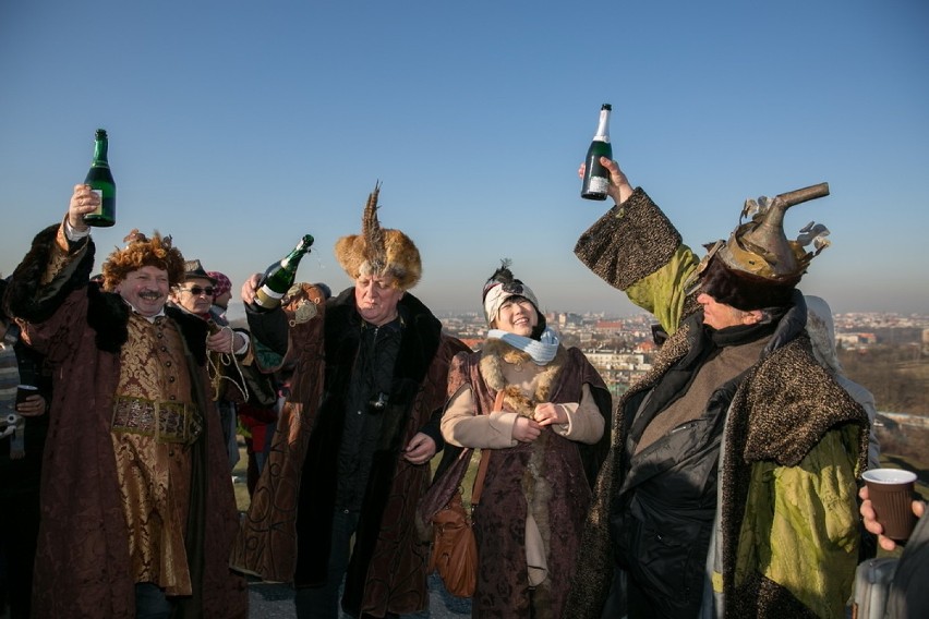 Loch Camelot powitali Nowy Rok na Kopcu Krakusa [ZDJĘCIA]